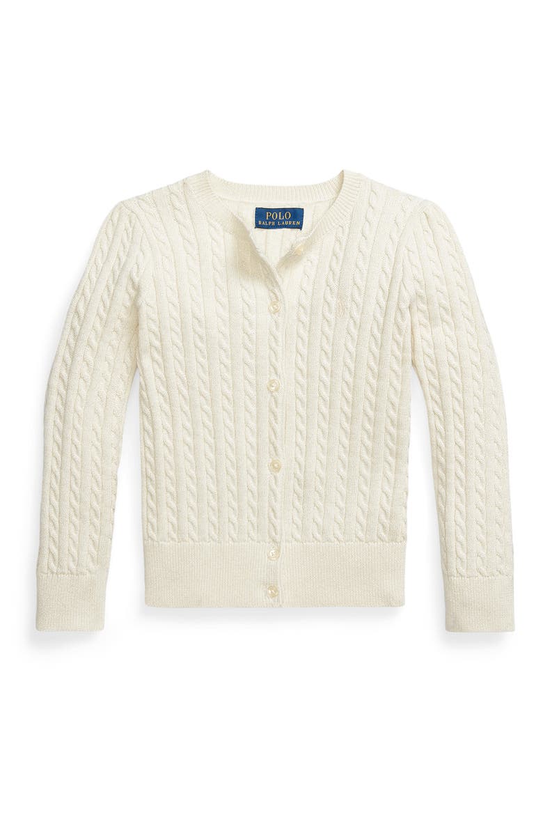 Kids' Mini Cable Stitch Sweater, Main, color, CREAM