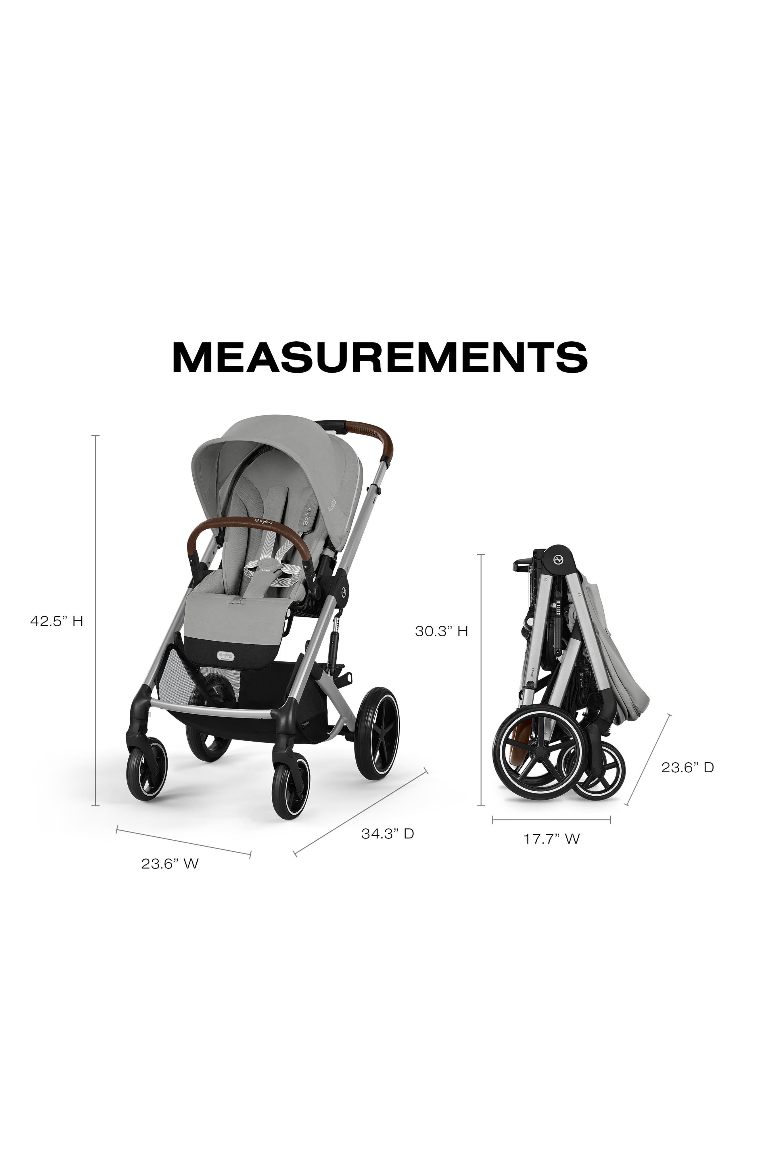 safety first travel stroller S-1® by Tactical Baby Gear All Over Print Vehicle Selection:1995 - 2015 Toyota Tacoma large storage basket and Cybex Priam All Terrain