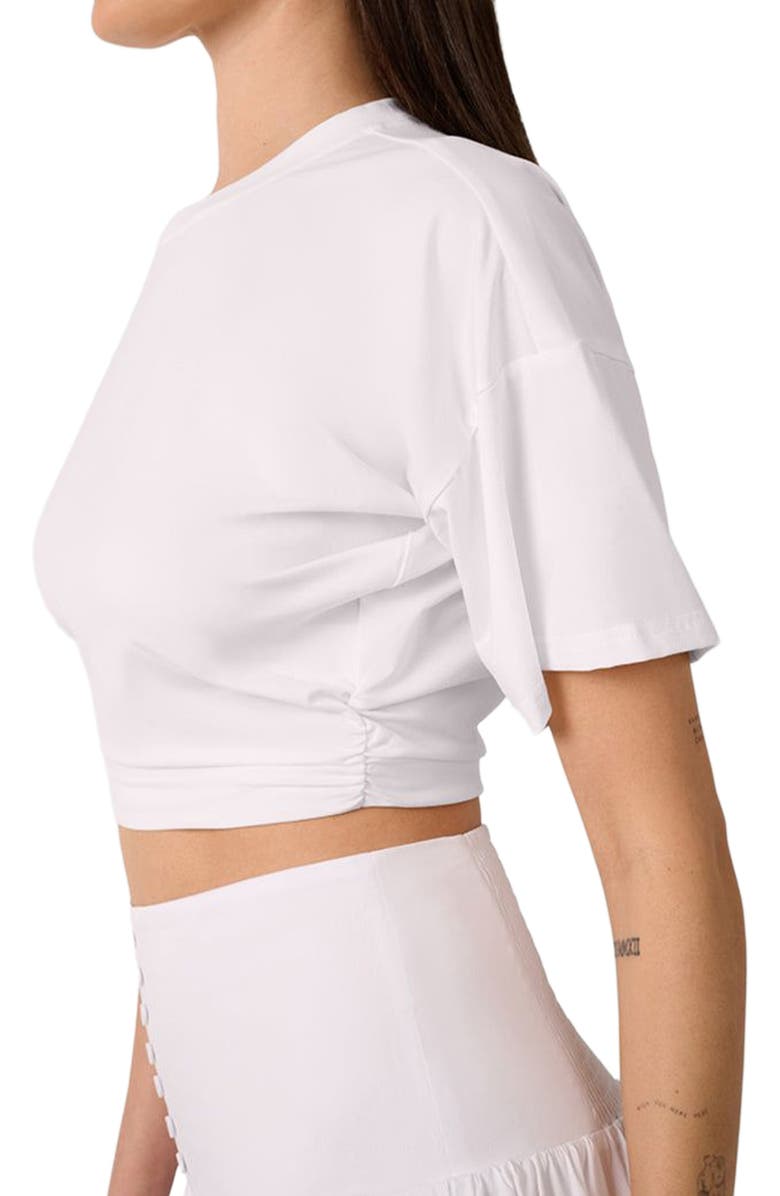 WeWoreWhat Ruched Cropped Tee, Alternate, color, 