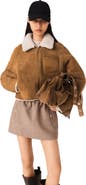 maje Reversible shearling coat