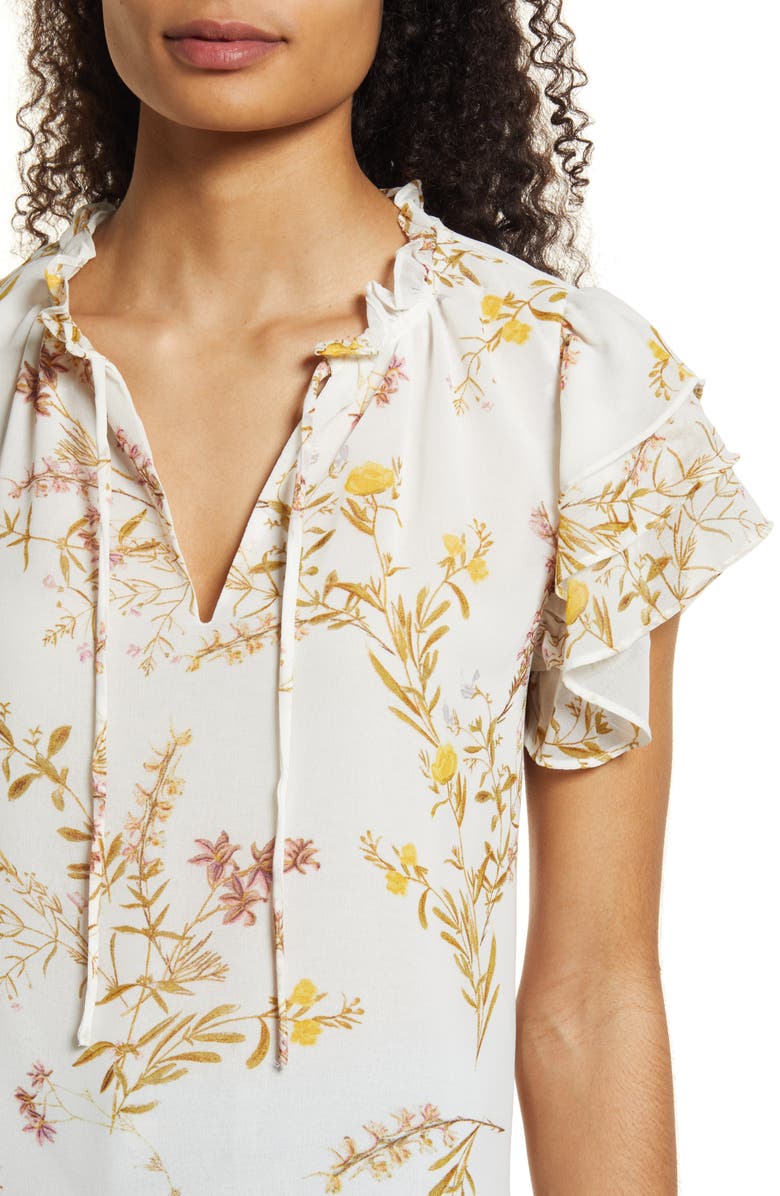 1.STATE Floral Print Flutter Sleeve Top, Alternate, color, 