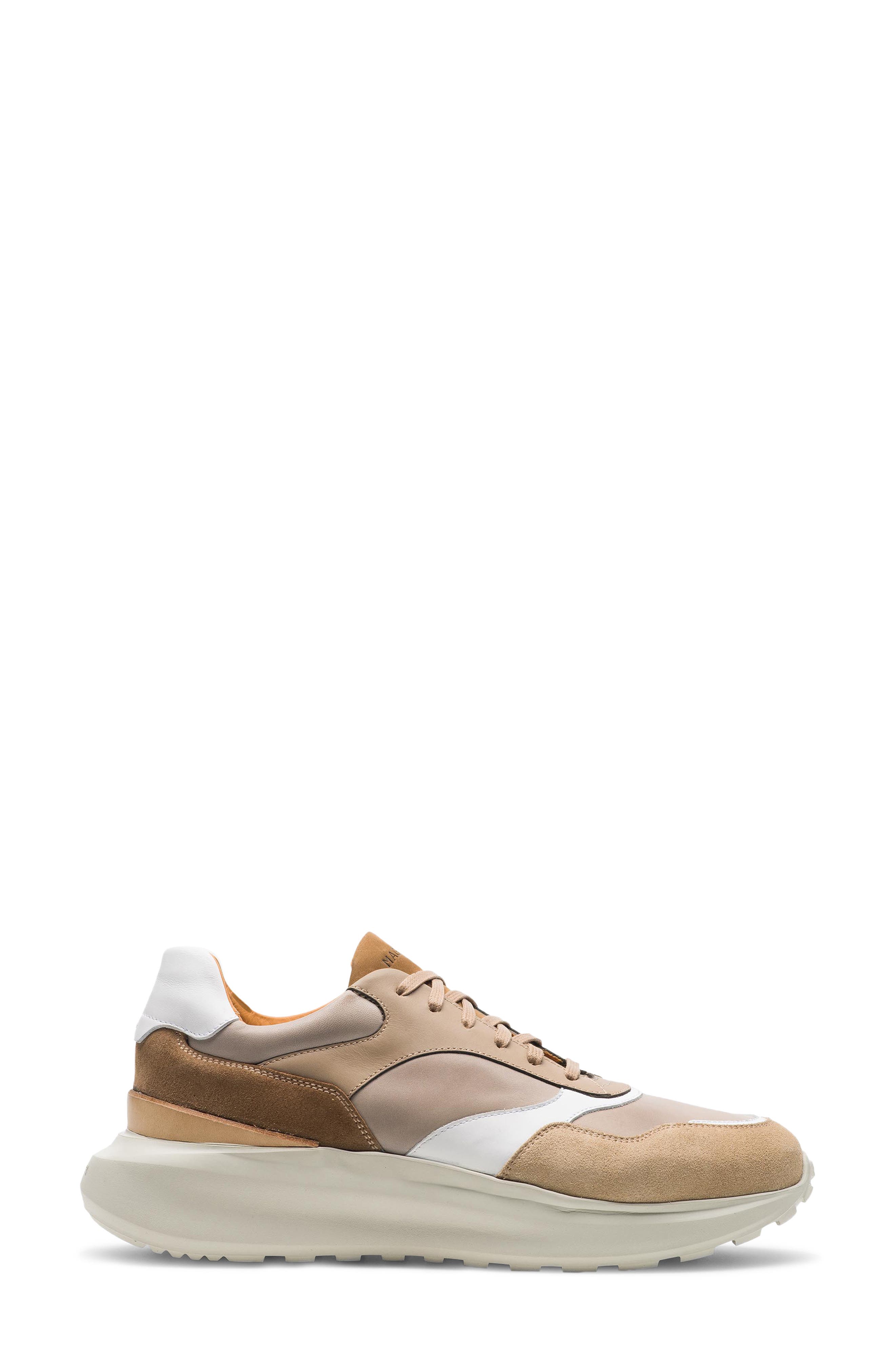 Magnanni Astro Sneaker, Alternate, color, Taupe Suede