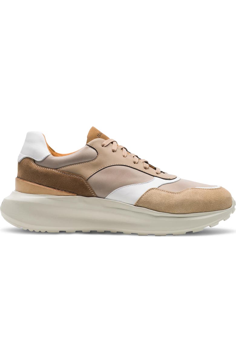 Magnanni Astro Sneaker, Alternate, color, Taupe Suede