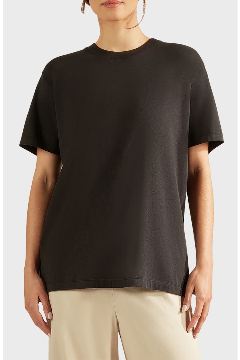 All Day Crewneck T-Shirt, Main, color, BLACK