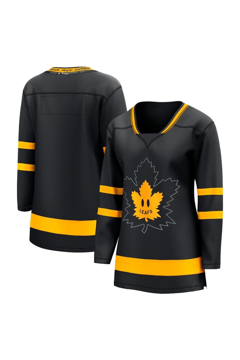 Women's Fanatics Auston Matthews Black Toronto Maple Leafs Alternate Premier Breakaway Reversible Player Jersey, Alternate, color, Black