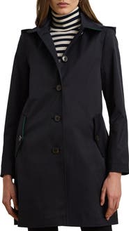 Lauren Ralph Lauren Longline Raincoat with Removable Hood