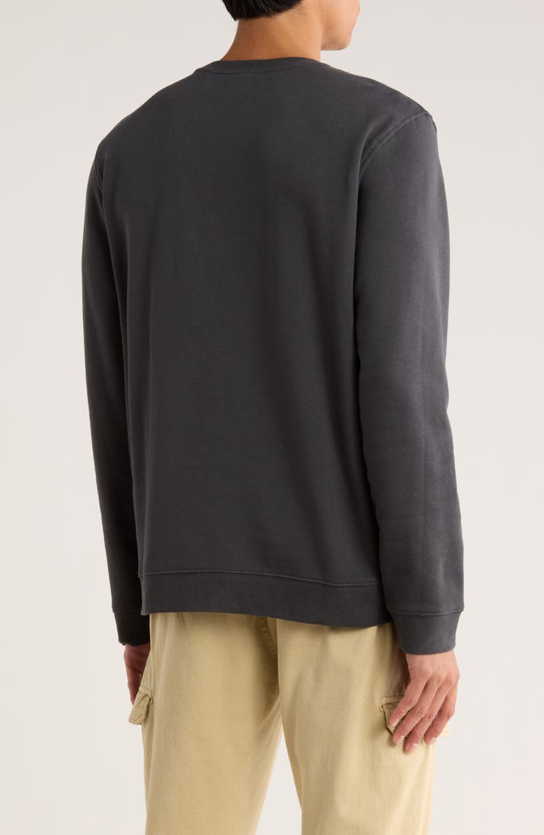 Hurley Icon Crewneck Sweatshirt, Alternate, color, Dark Stone Grey
