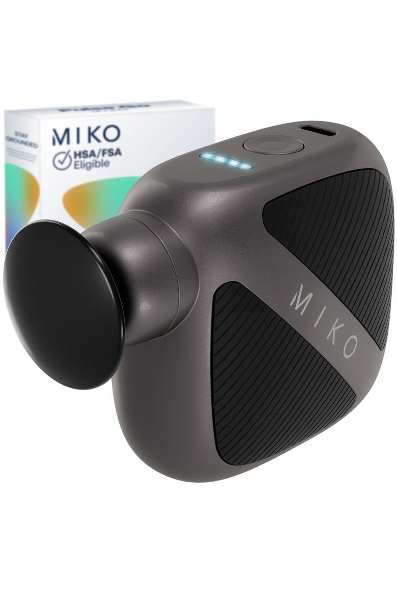 Pulse Go Pocket Massage Gun for Targeted Muscle Relief, Main, color, Black