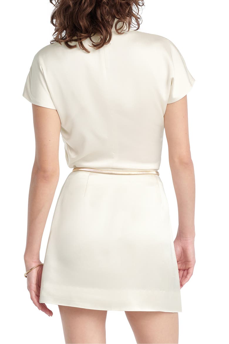 The Graceful Draped Top, Alternate, color, IVORY