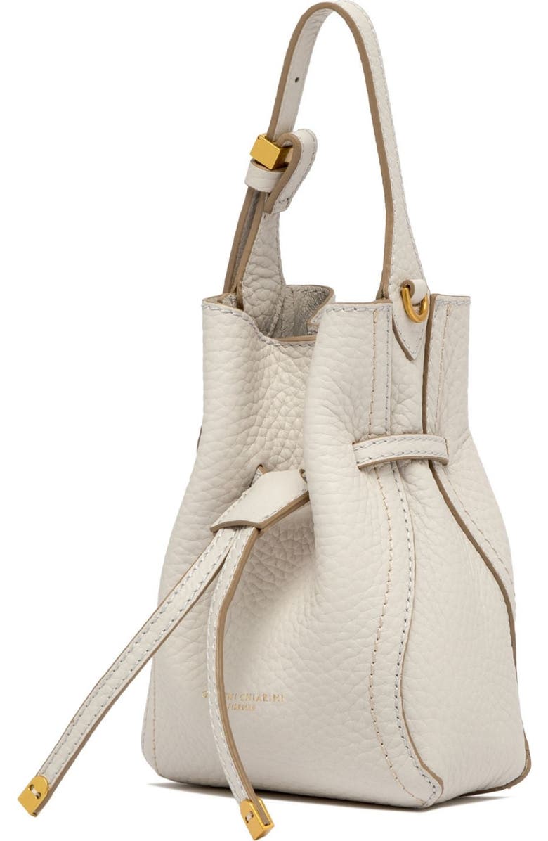 Gianni Chiarini Sienna Off White Leather Bucket Bag, Alternate, color, Off-White
