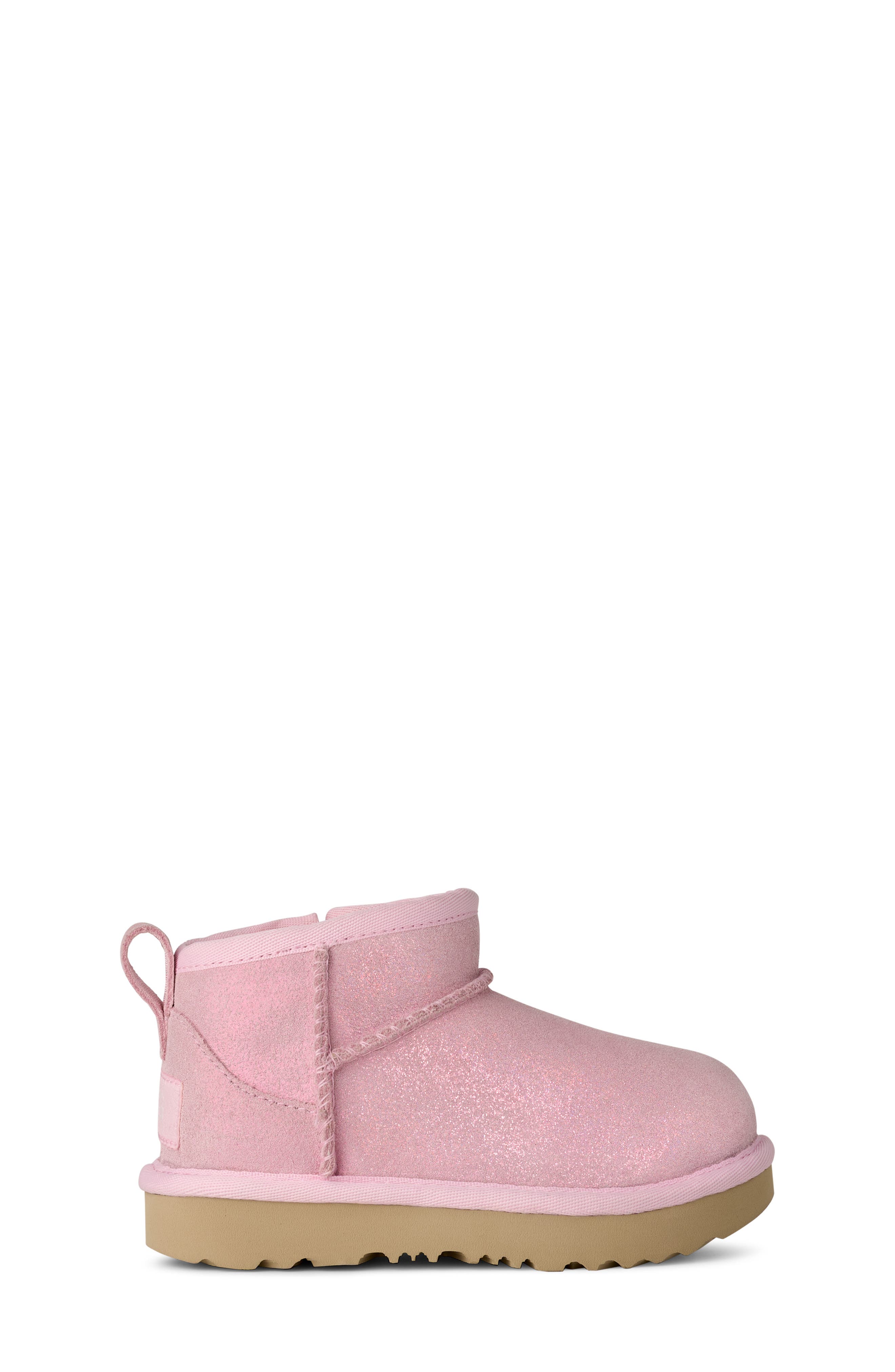 UGG<sup>®</sup> Kids' Classic Ultra Mini Dazzle Boot, Alternate, color, Ribbon Candy