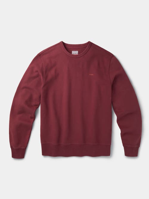 Aubin Vestry Crew Neck Sweatshirt In Red