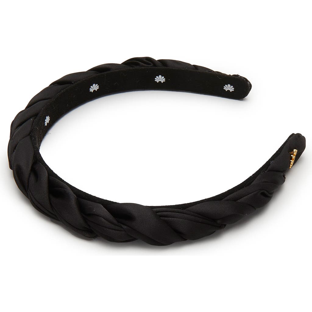 Lele Sadoughi Juliet Satin Headband In Black