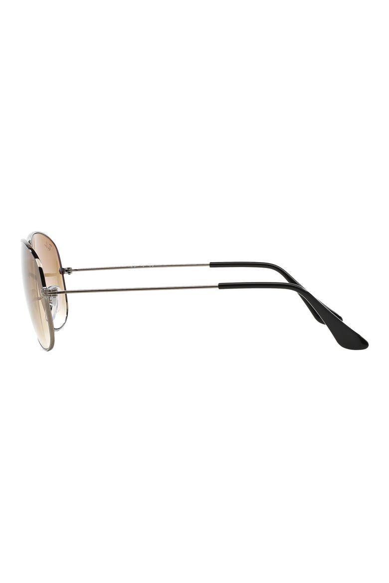 New Classic Aviator 59mm Sunglasses, Alternate, color, GUNMETAL