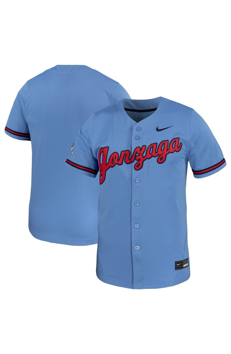 Nike Men's Nike Light Blue Gonzaga Bulldogs Replica Baseball Jersey, Main, color, Light Blue