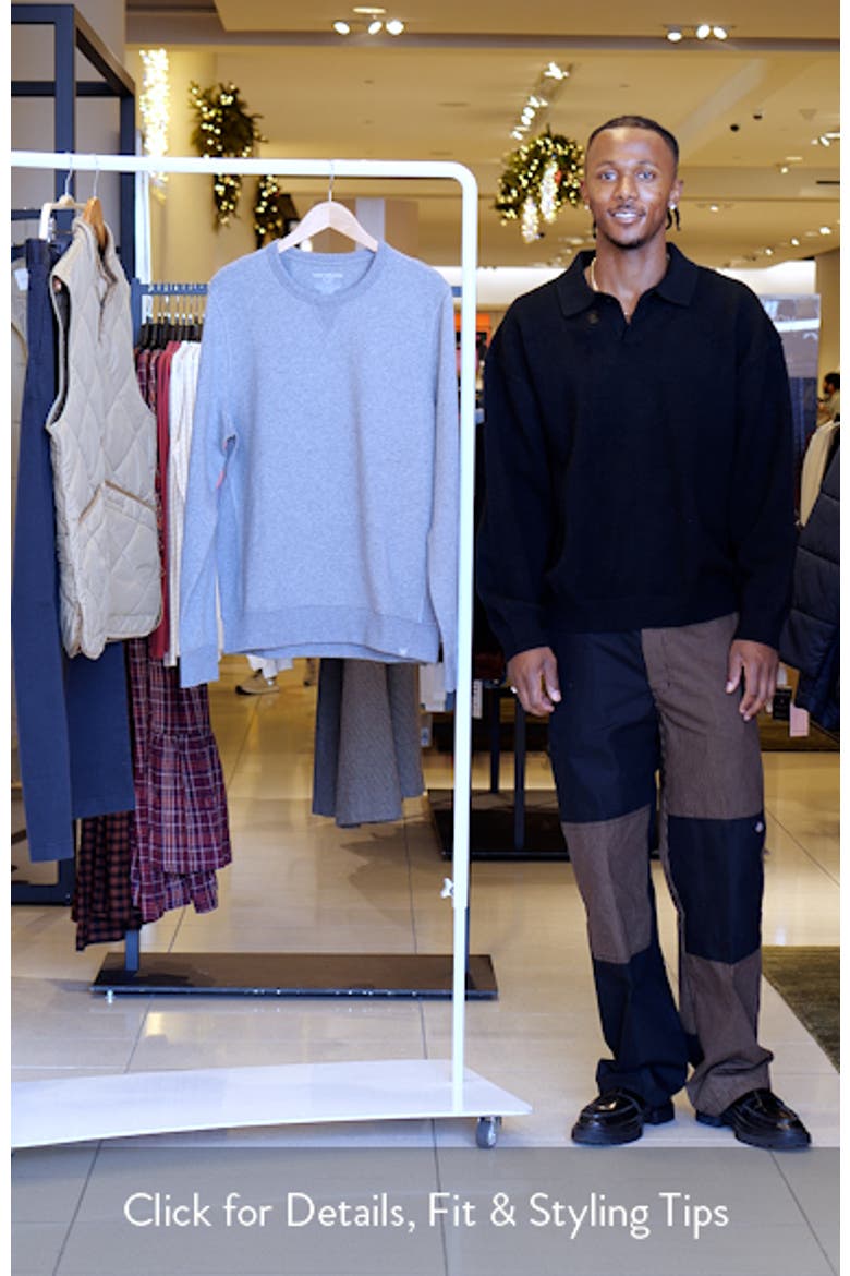 Ace Cotton Blend French Terry Crewneck Sweatshirt video