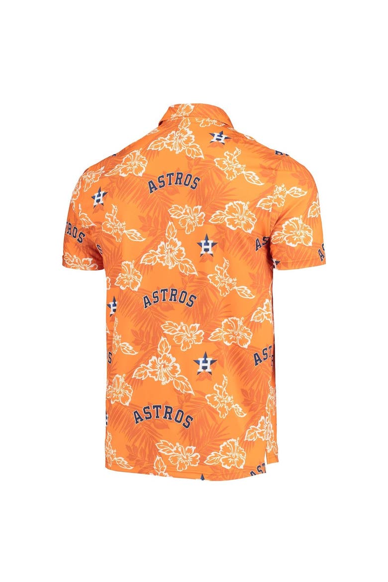 Men's Reyn Spooner Orange Houston Astros Performance Polo, Alternate, color, Orange