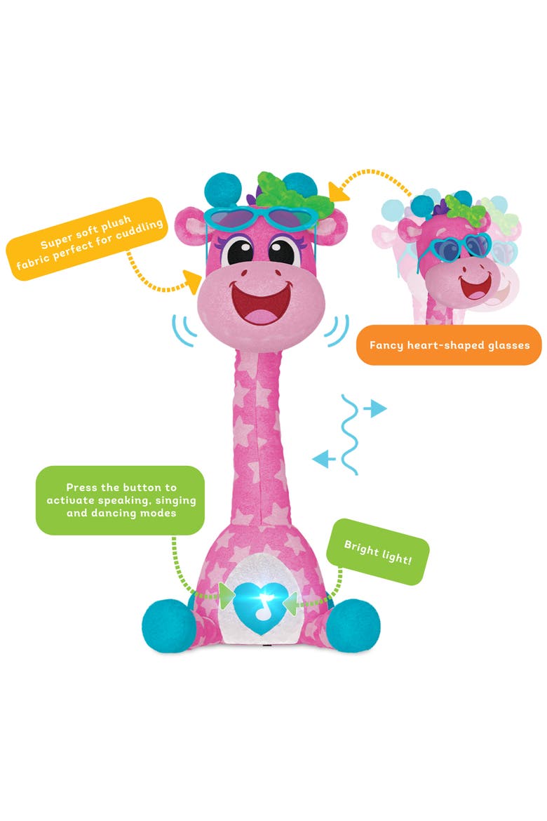 Giraffe Animal Plush, Alternate, color, Multicolored