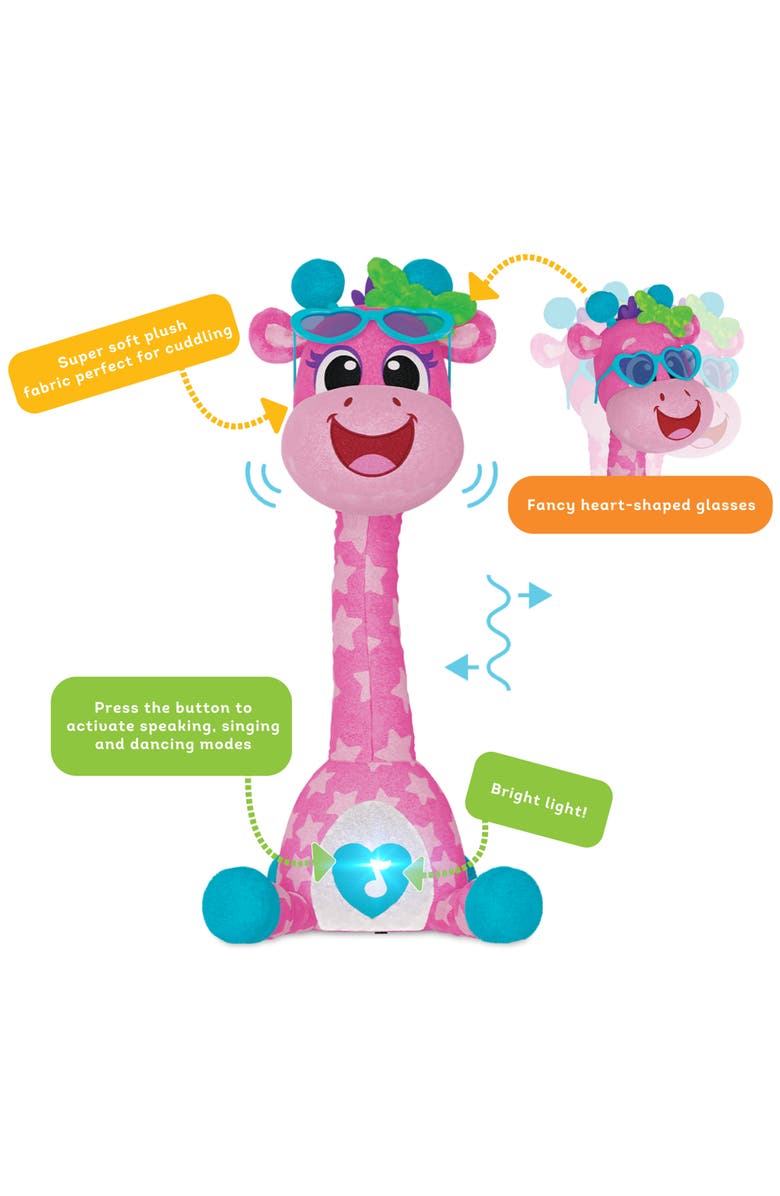 Kids Hits Giraffe Animal Plush, Alternate, color, Multicolored
