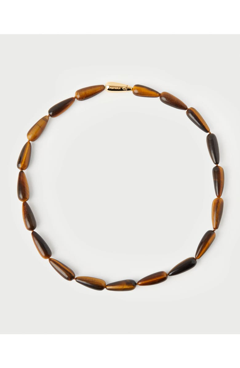 PDPAOLA Tiger Eye Drop necklace, Main, color, Eye Tiger