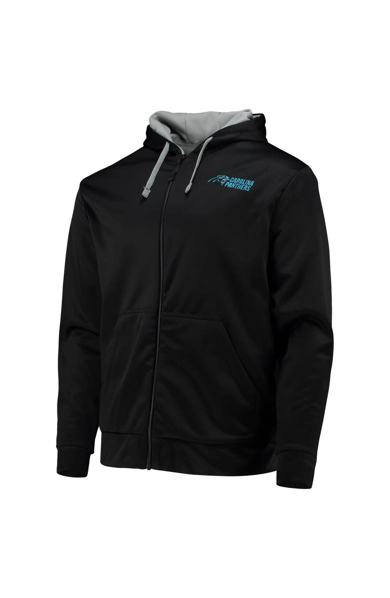 DUNBROOKE Men's Dunbrooke Black/Gray Carolina Panthers Apprentice Full-Zip Hoodie, Alternate, color, Black
