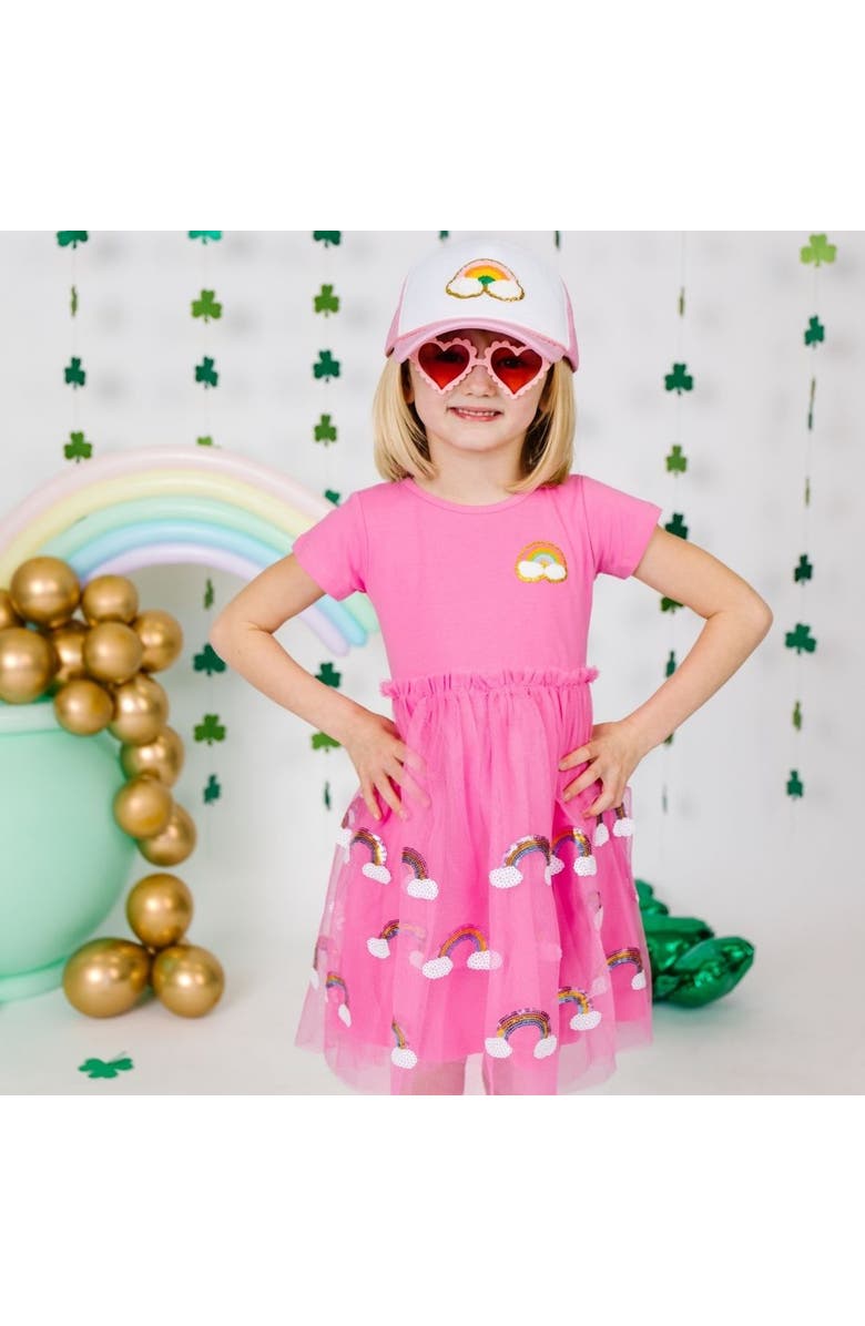 Sweet Wink Rainbow Patch Trucker Hat, Alternate, color, 