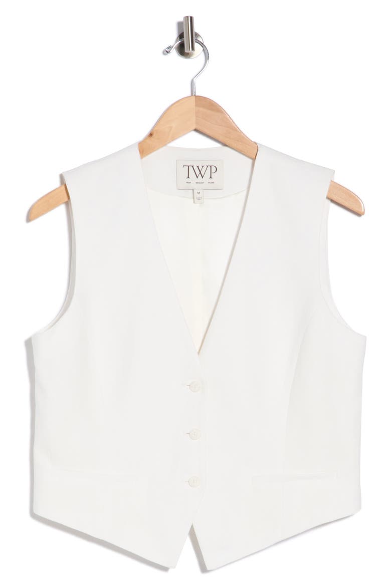 Mila Wool & Cashmere Vest, Alternate, color, IVOIRE
