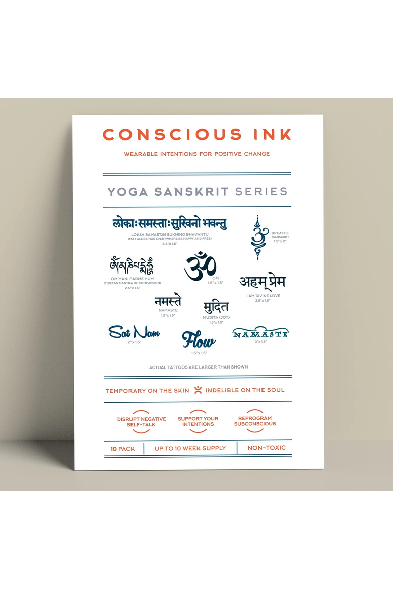 Yoga Sanskrit Variety 10-Pack, Main, color, White