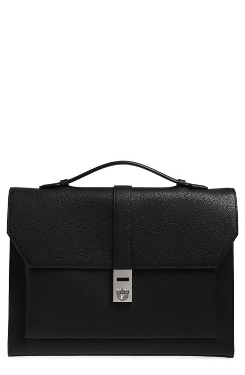 Twins Leather Top Handle Bag