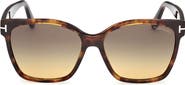 TOM FORD Iris 56mm Gradient Butterfly Sunglasses