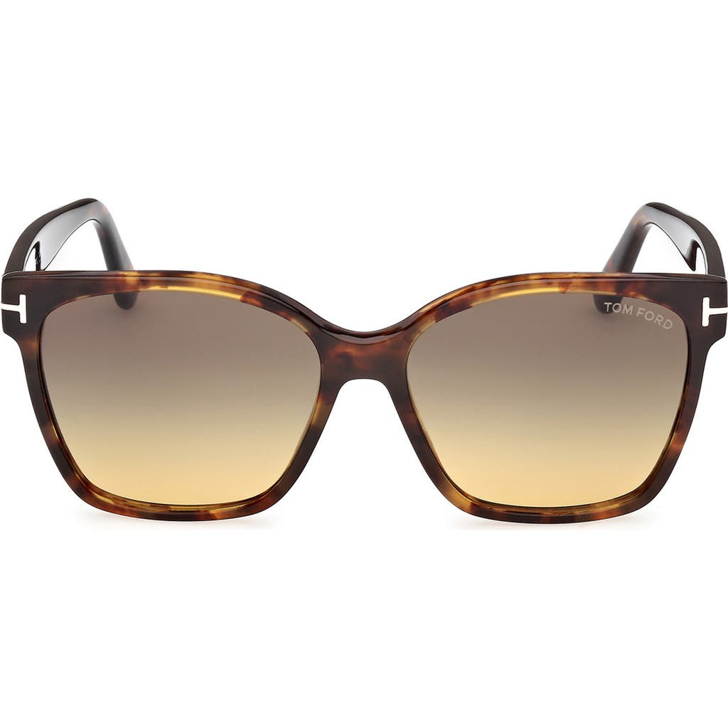 TOM FORD TOM FORD IRIS 56MM GRADIENT BUTTERFLY SUNGLASSES