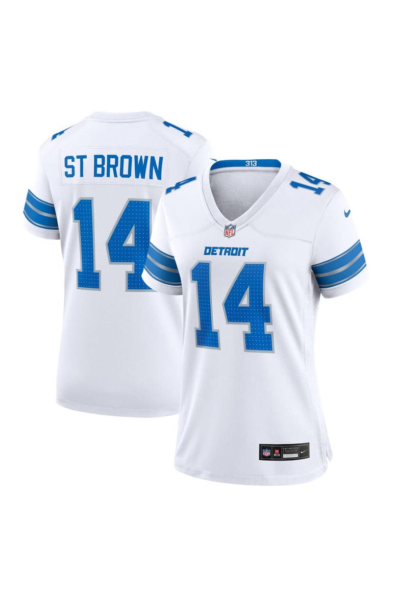 Women's Nike Amon-Ra St. Brown White Detroit Lions White Game Jersey, Main, color, White
