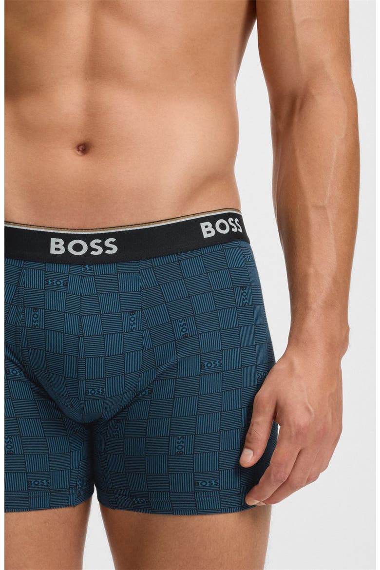 Assorted 3-Pack Power Stretch Cotton Boxer Briefs, Alternate, color, BLUE MULTI