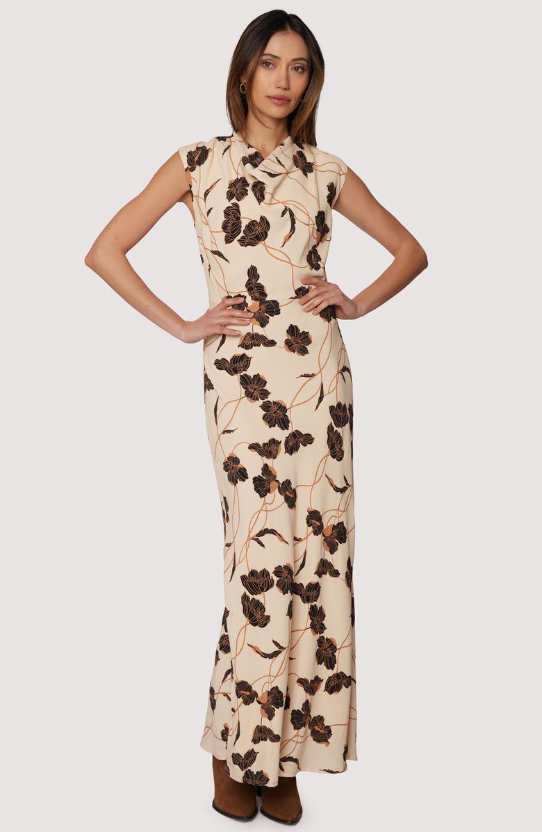 Lost + Wander Echoes of Romance Floral Maxi Dress, Alternate, color, Cream Floral