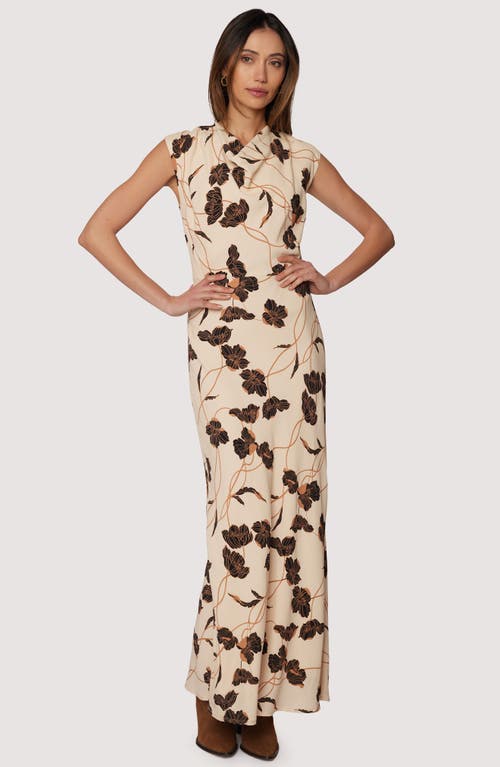 Lost + Wander Echoes Of Romance Floral Maxi Dress In Neutral