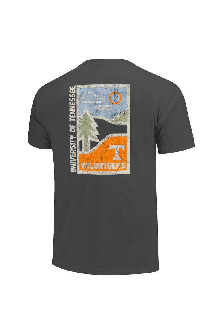 Men's  Graphite Tennessee Volunteers Comfort Colors Minimal Vista Distressed Graphics T-Shirt, Alternate, color, Graphite