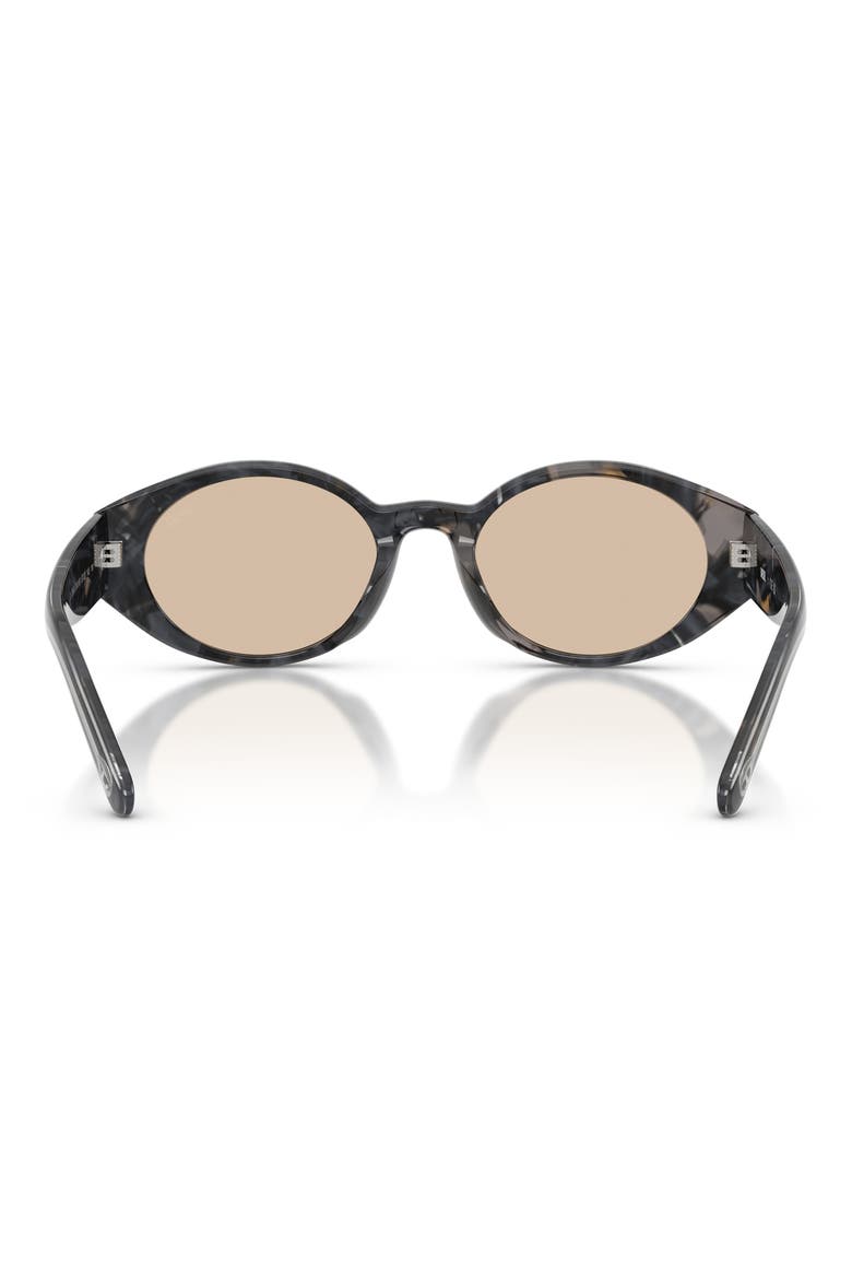 52mm Oval Sunglasses, Alternate, color, BROWN/ GREY HAVANA / BROWN