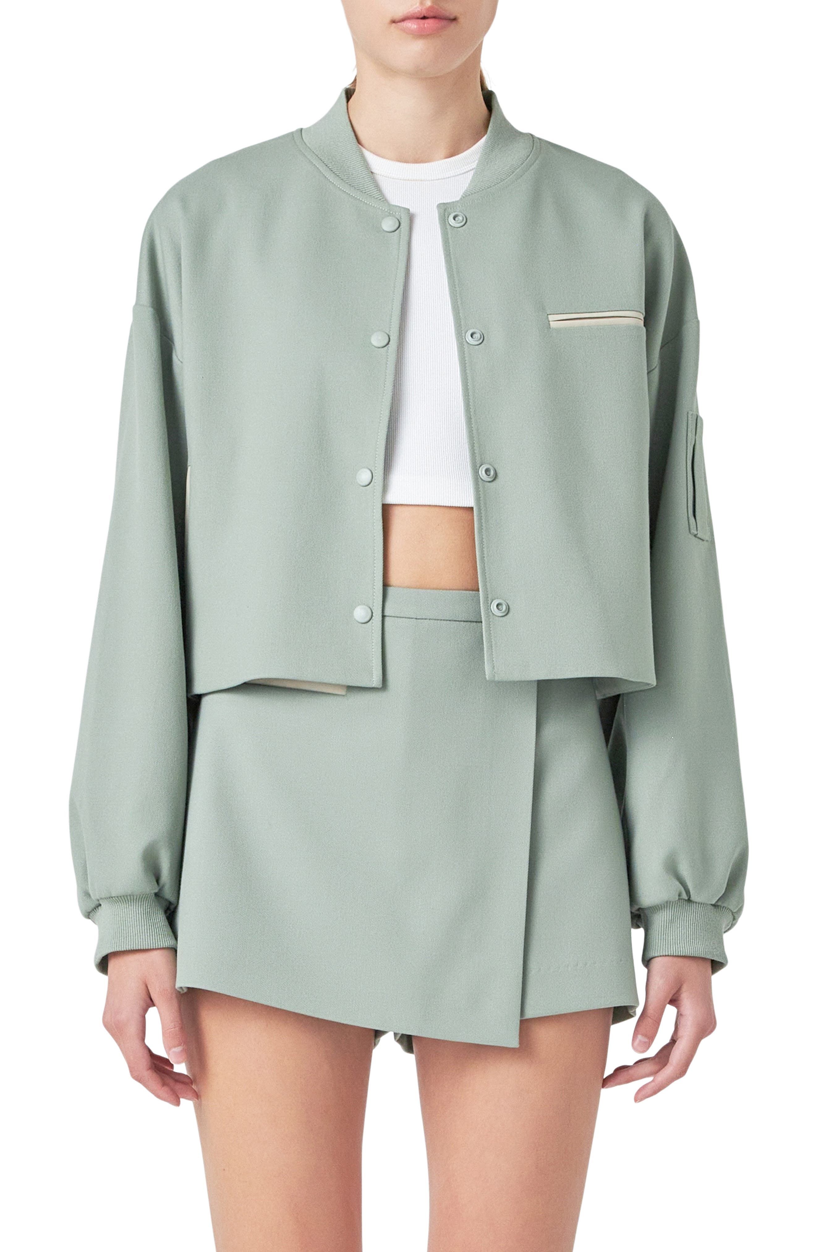 Crop Bomber Jacket - image 3