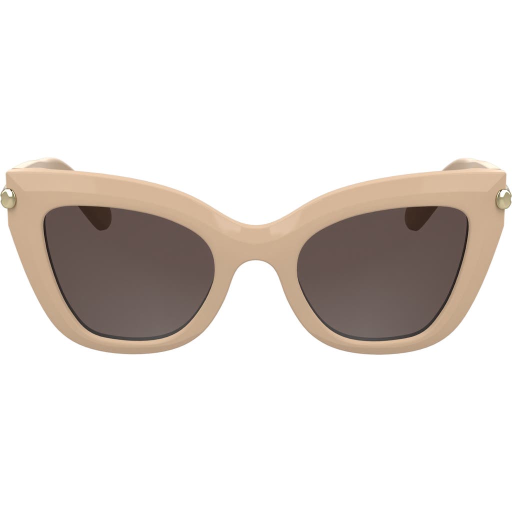 Longchamp Roseau 50mm Gradient Cat Eye Sunglasses In Rose