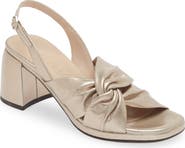 Wonders Knot Detail Block Heel Sandal