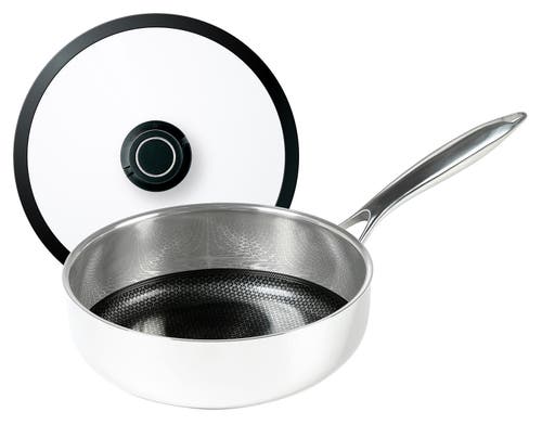Frieling Black Cube Hybrid Quick Release 3-quart Saute Pan W/lid, 9.5-inch In Silver