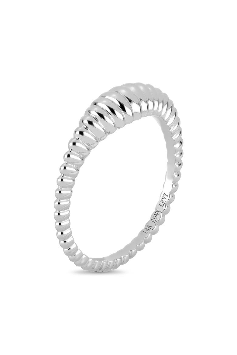 14K Gold Stackable Ring, Alternate, color, 14K WHITE GOLD