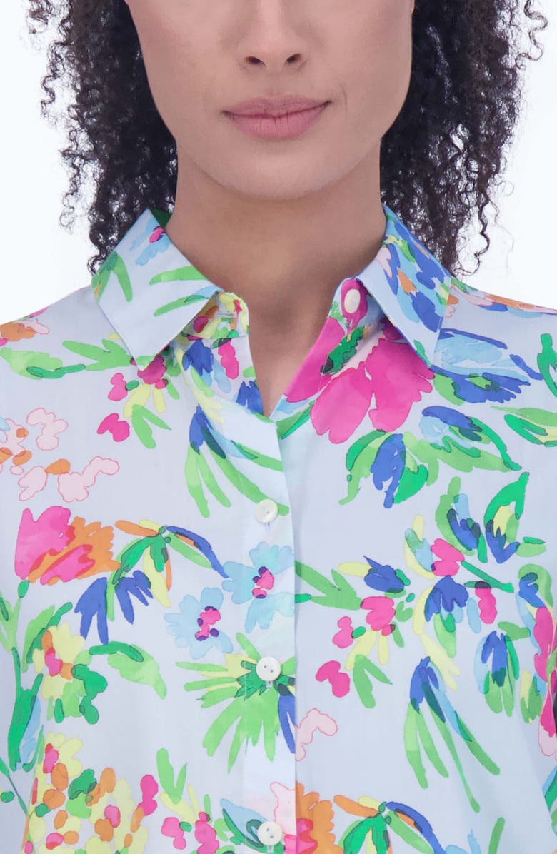 Foxcroft Kelly Floral Button-Up Shirt, Alternate, color, 