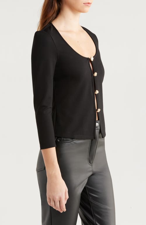 Reformation Owen Knit Top In Black