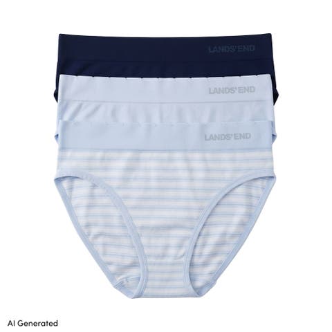 Mid Rise Bikini Brief Soft Fit Seamless 3 Pack Panties