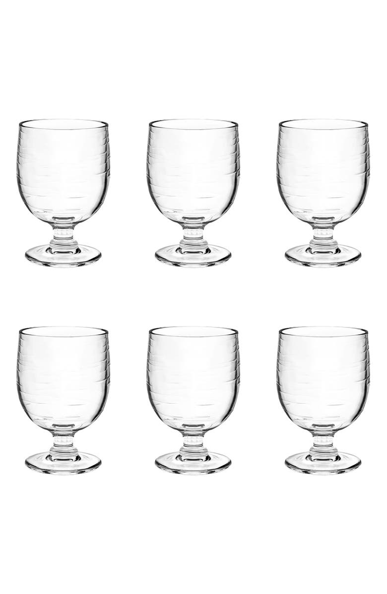 TarHong 6-Pack Cordoba Stacking Goblets, Main, color, Clear