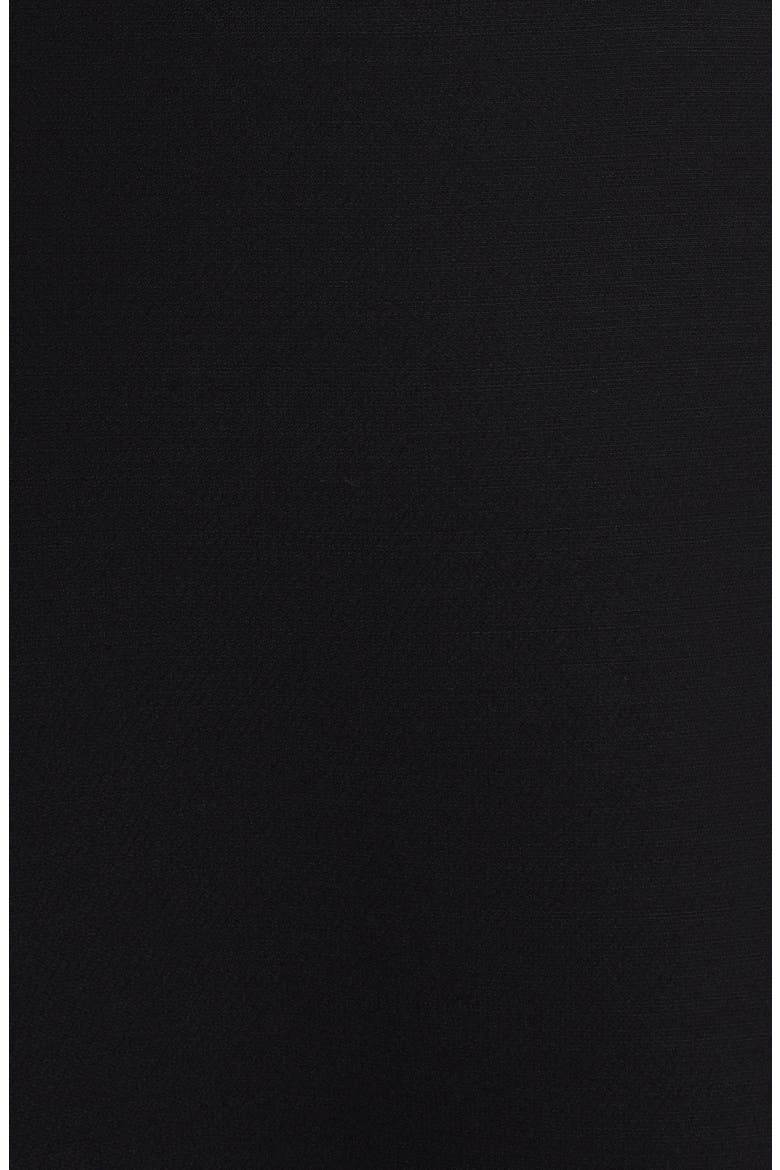 Crepe Couture Fit & Flare Dress, Alternate, color, 0NO-NERO