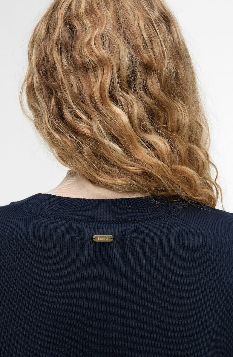 Barbour Avery Cotton & Modal Sweater, Alternate, color, Navy