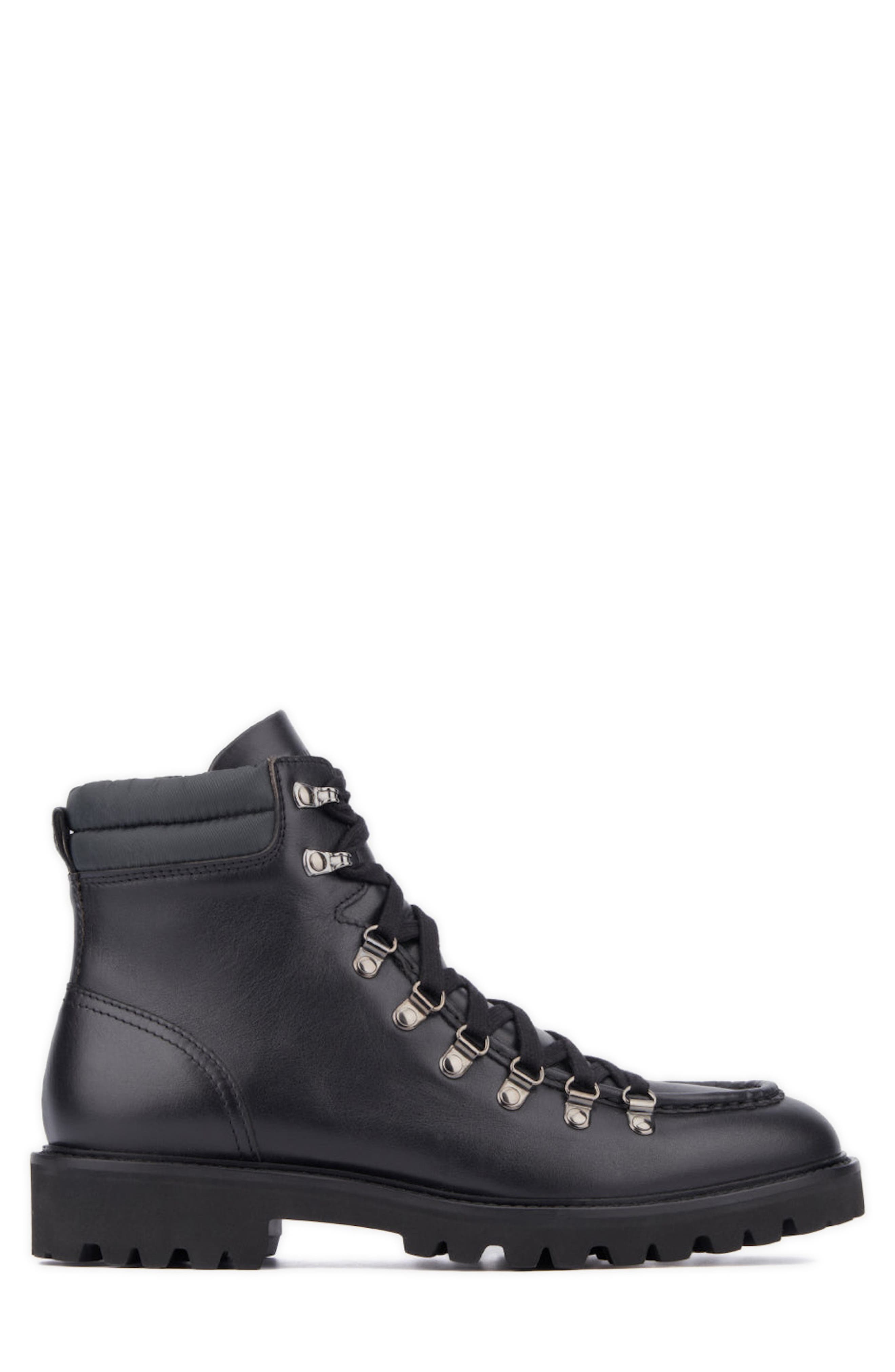 Aquatalia Gustavo Zip Combat Boot, Alternate, color, Black