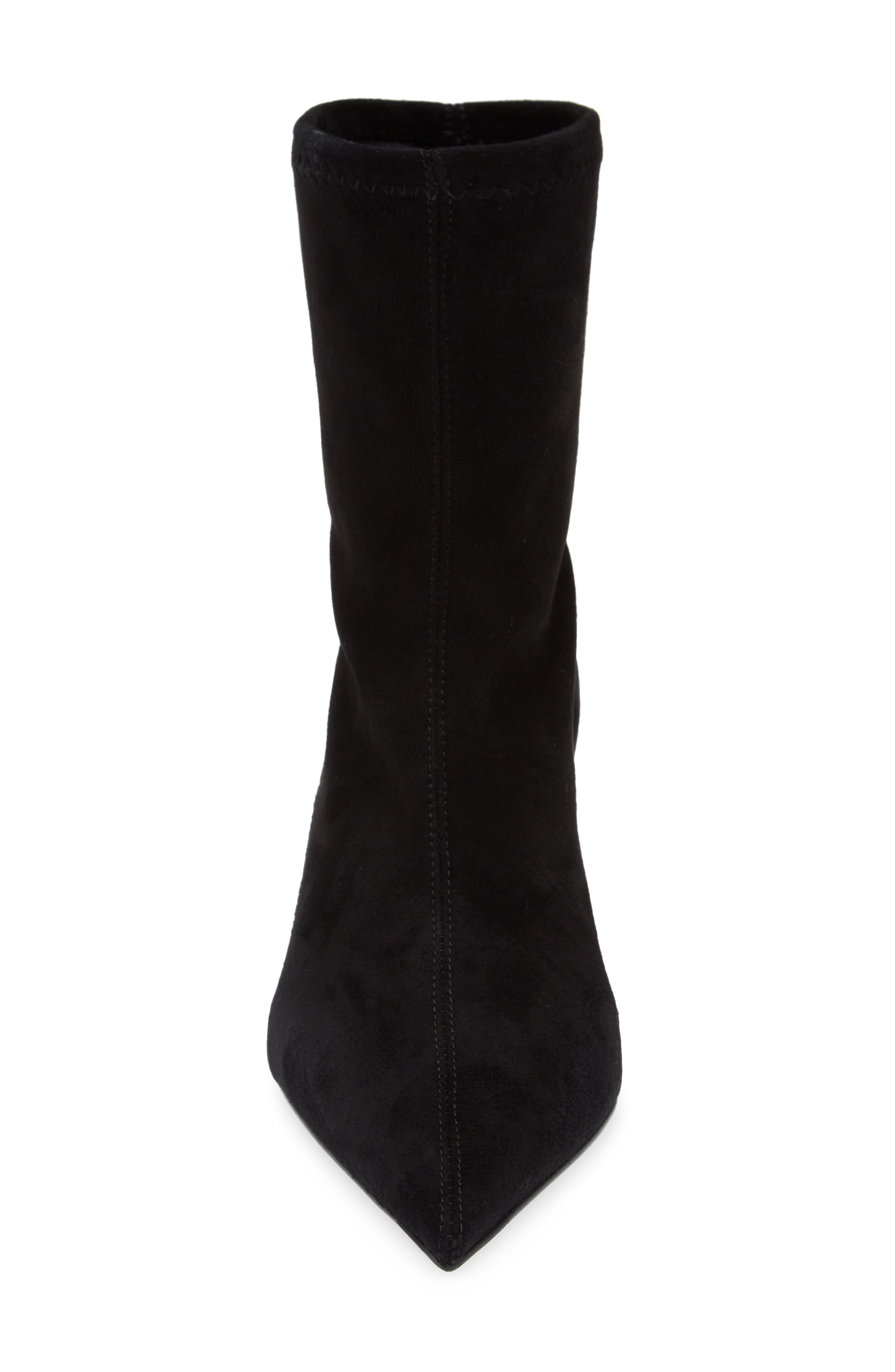 TOTEME Pointed Toe Sock Bootie, Alternate, color, Black